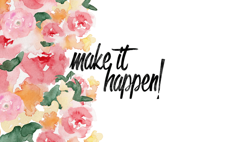 Make It Happen | January Desktop Wallpaper