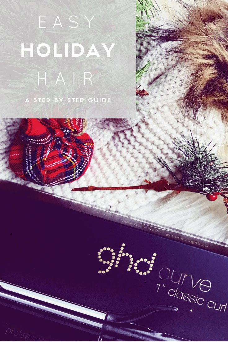 Easy Holiday Hair Tutorial featuring GHD