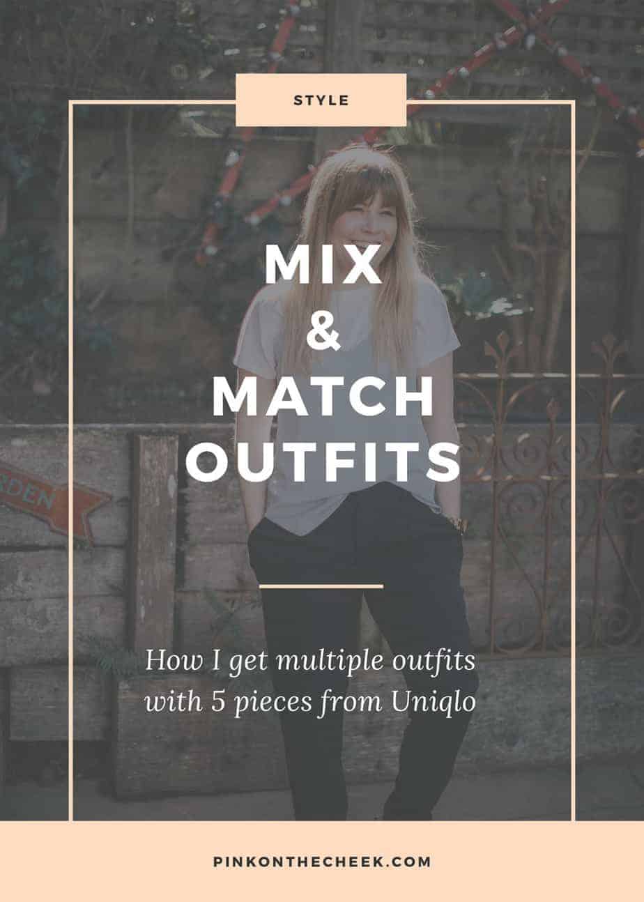 Mix and match outfits with just five pieces from Uniqlo