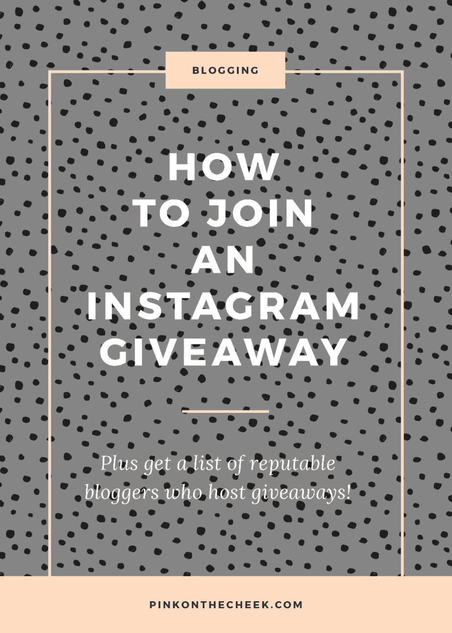 How to Join an Instagram Giveaway