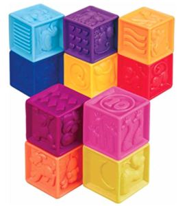 B. toys – One Two Squeeze Baby Blocks - Building Blocks 